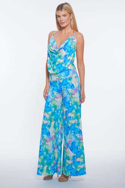 Lola Halter Wide Leg Jumpsuit