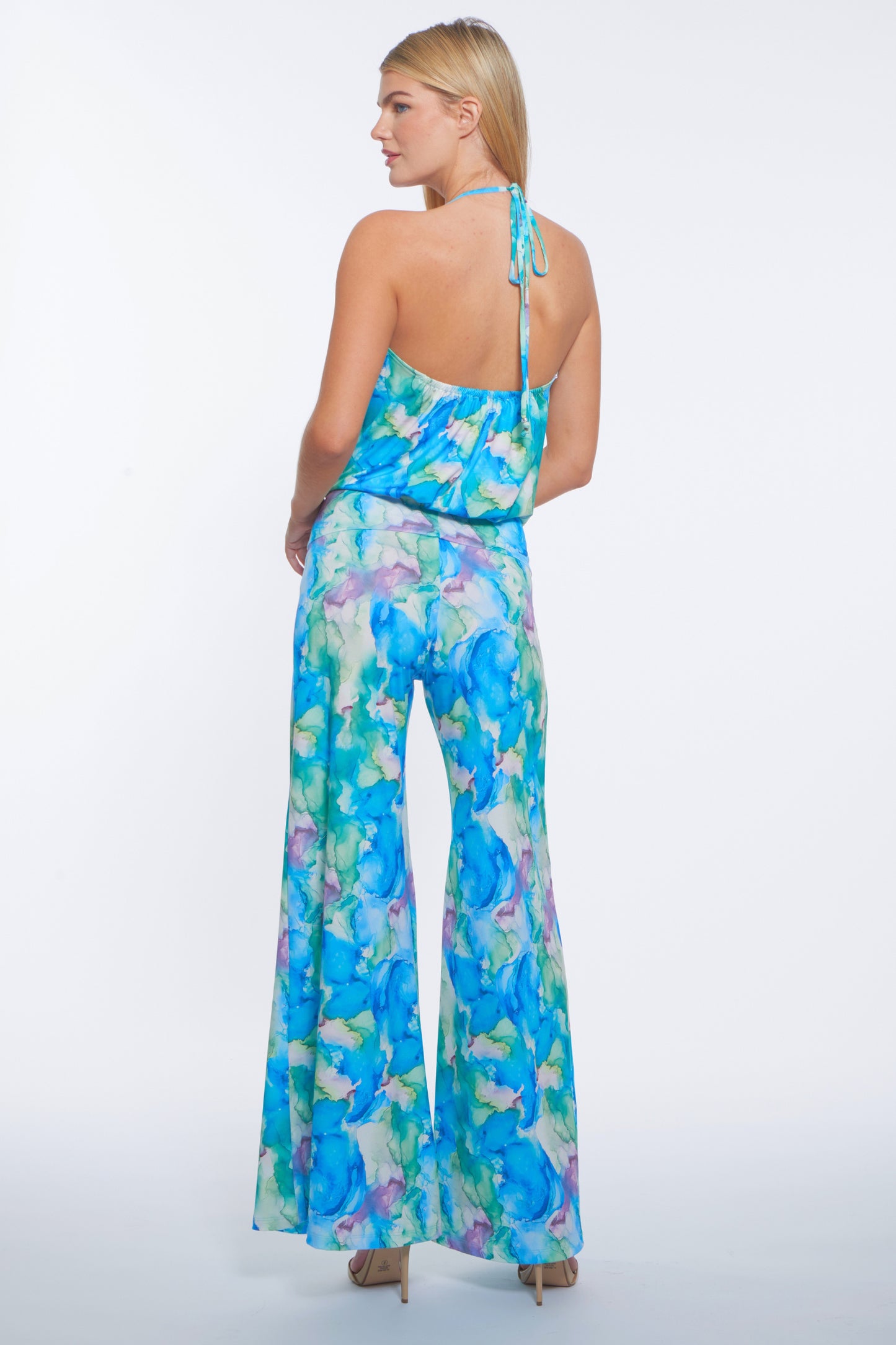 Lola Halter Wide Leg Jumpsuit