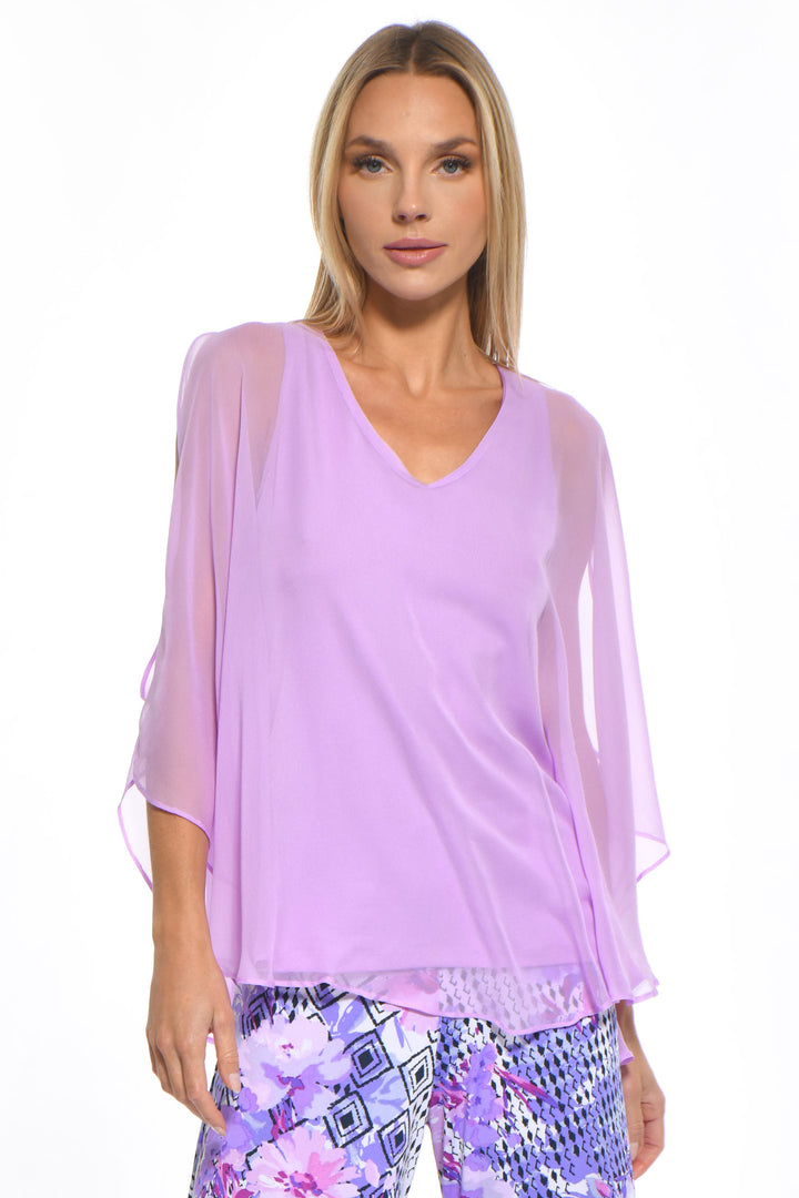 Avatar Draped Chiffon Top
