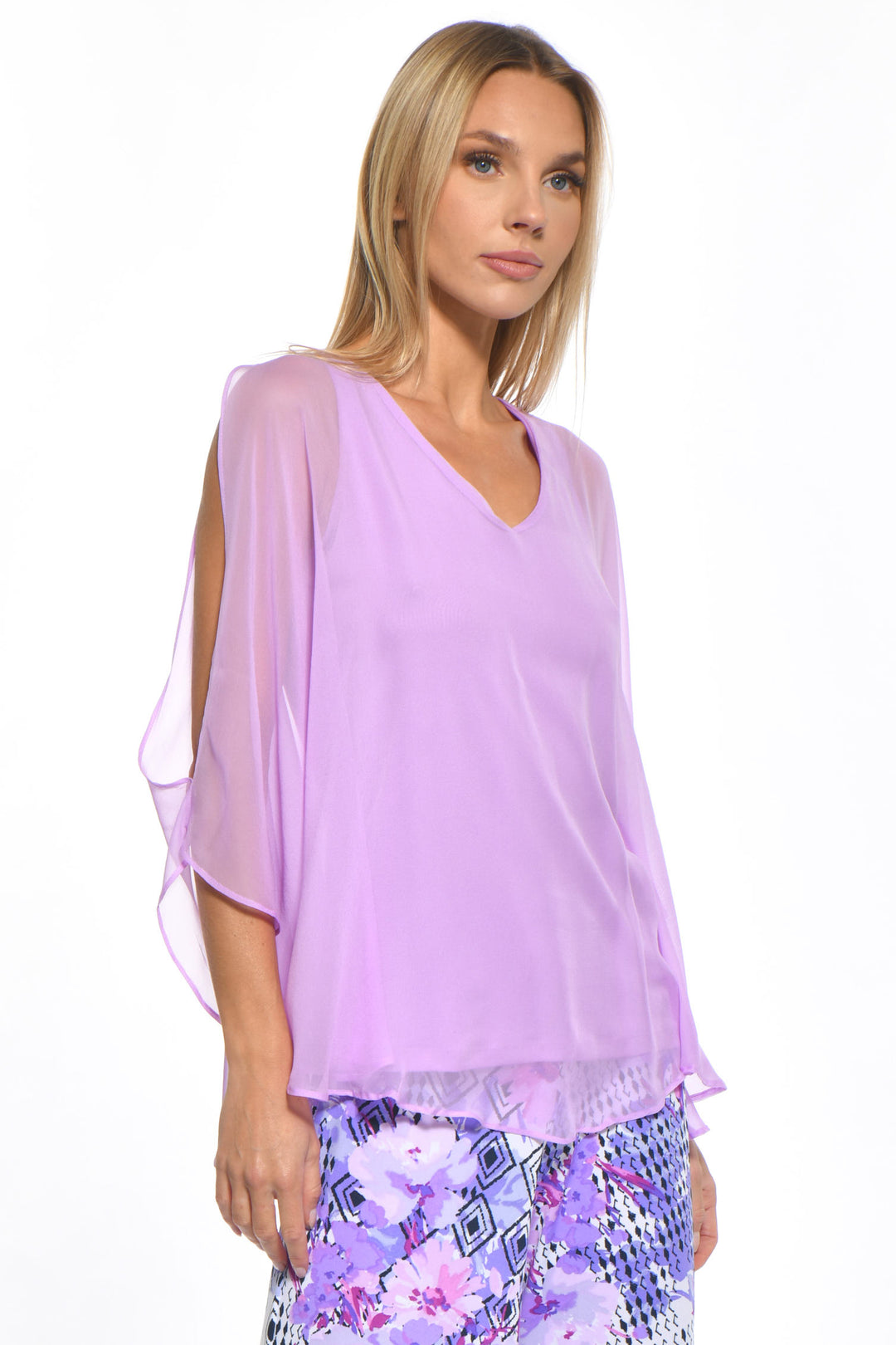 Avatar Draped Chiffon Top
