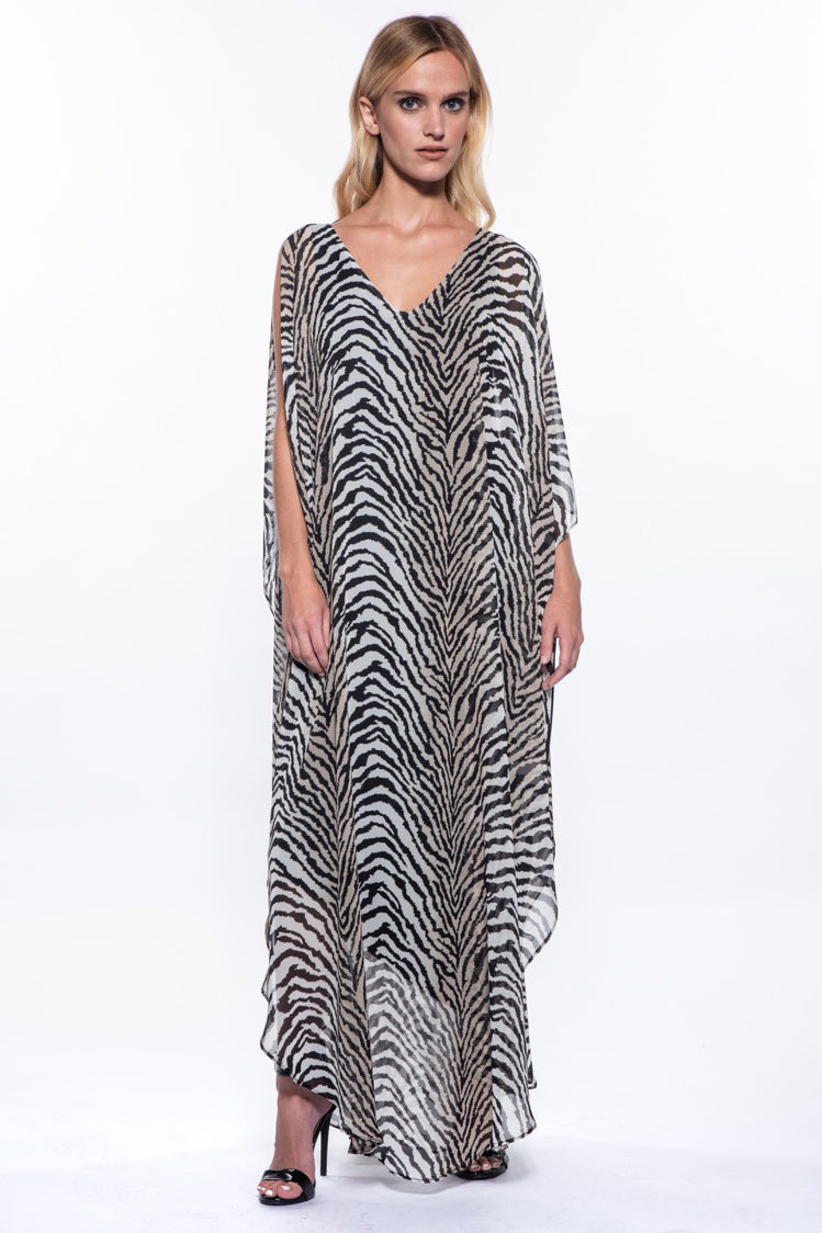 Avatar Chiffon Luxury Animal Maxi Dress