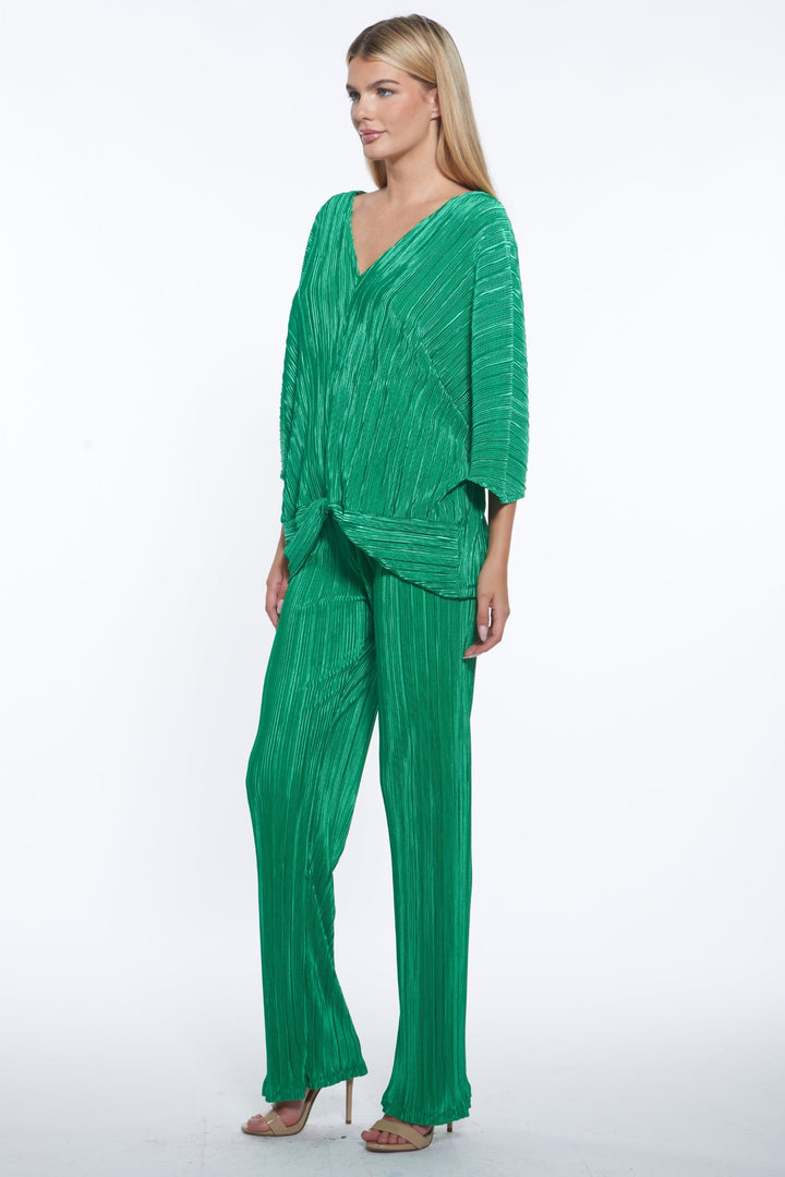 Niro Top - Green Plissé