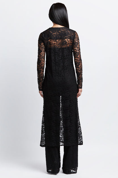 Carmen Sexy Black Lace Duster