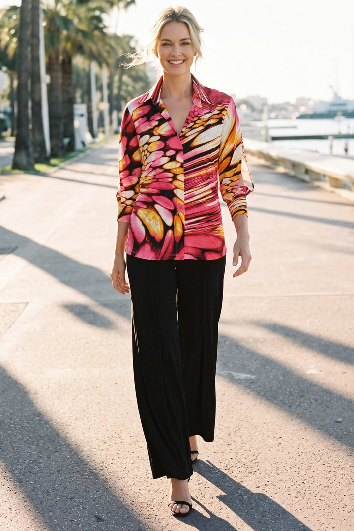 Copper Wide-Leg Pant