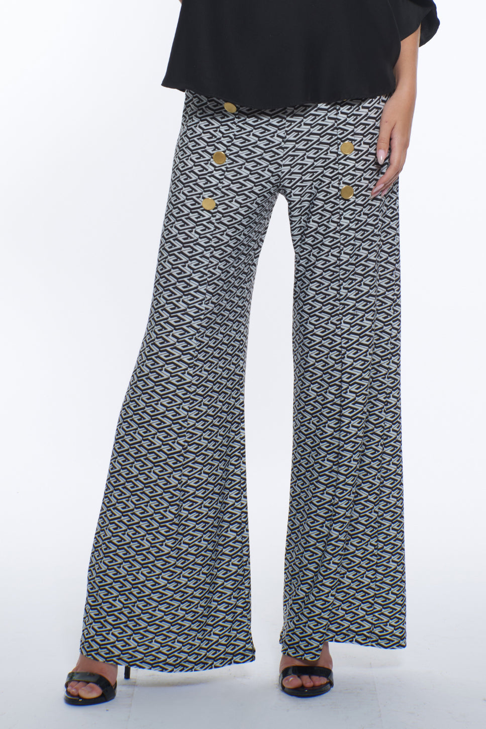 Cooper Geo Logo Wide Leg Pants