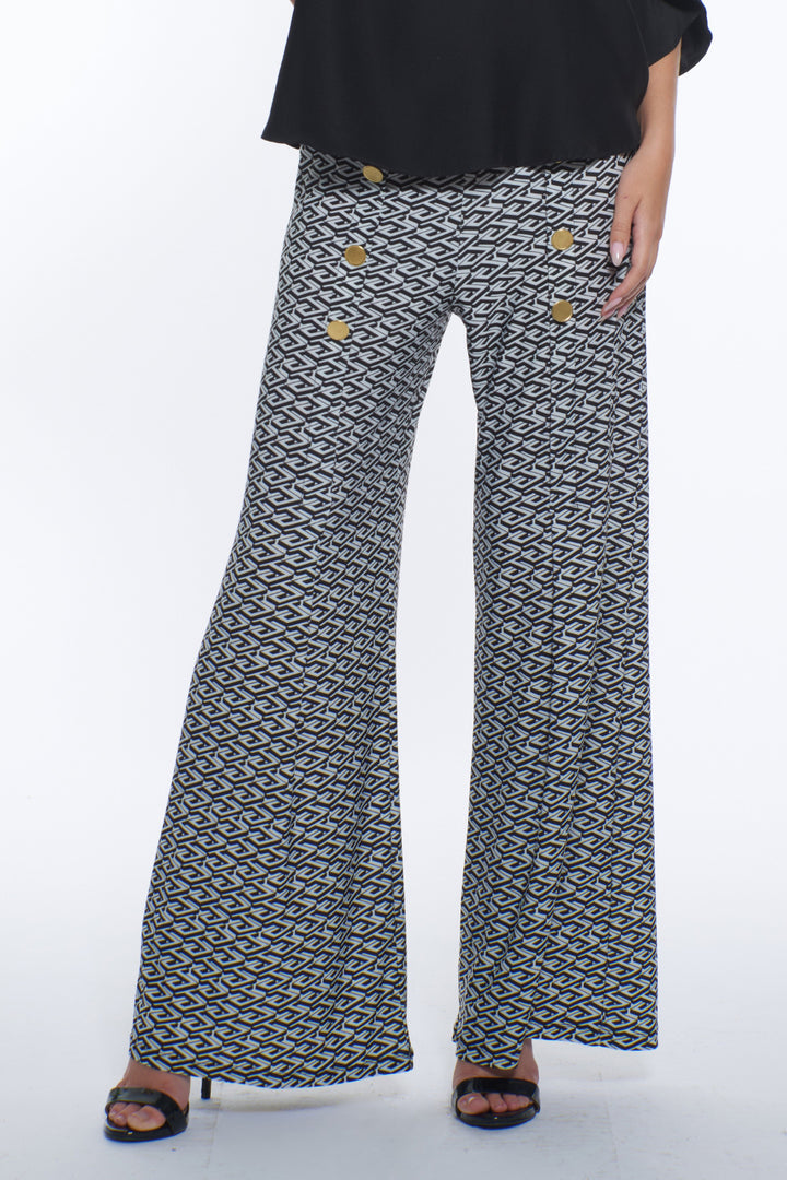Cooper Geo Logo Wide Leg Pants