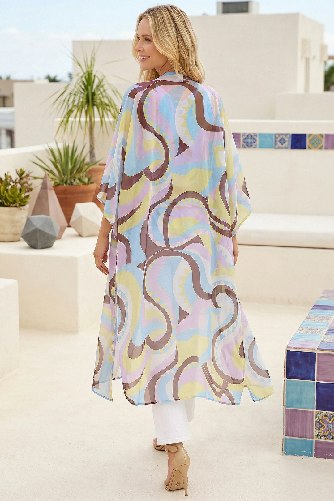 Nena Sheer Duster Vest