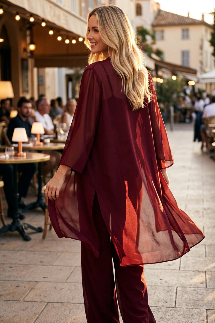 Nena Sheer Duster Vest
