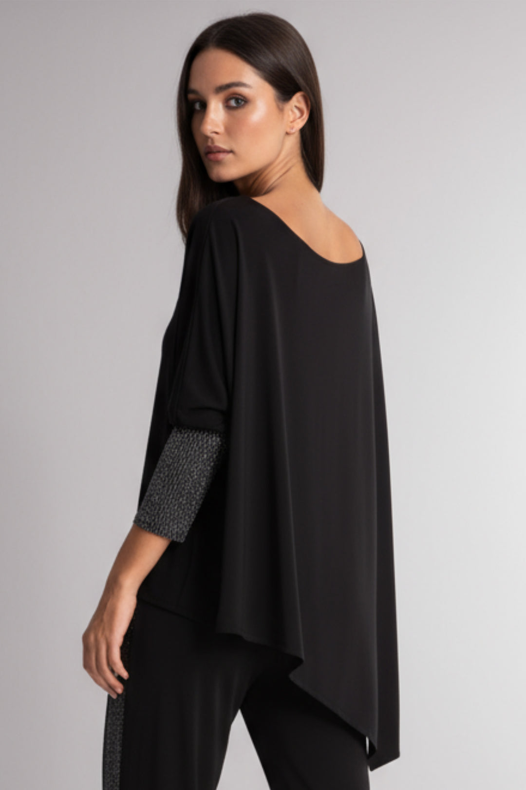 Square Metallic Cuff Tunic Top