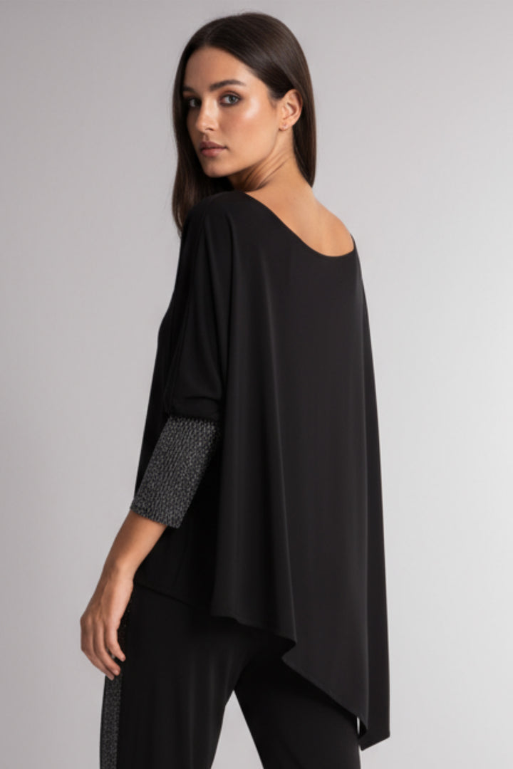 Square Metallic Cuff Tunic Top