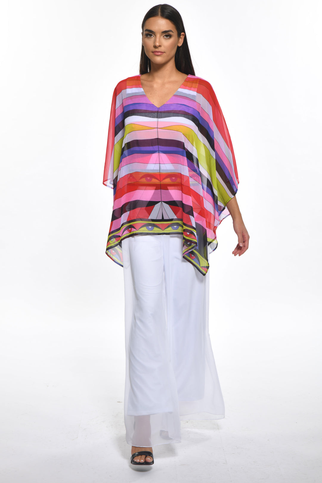 Sofia V Neck Sheer Luxe Top