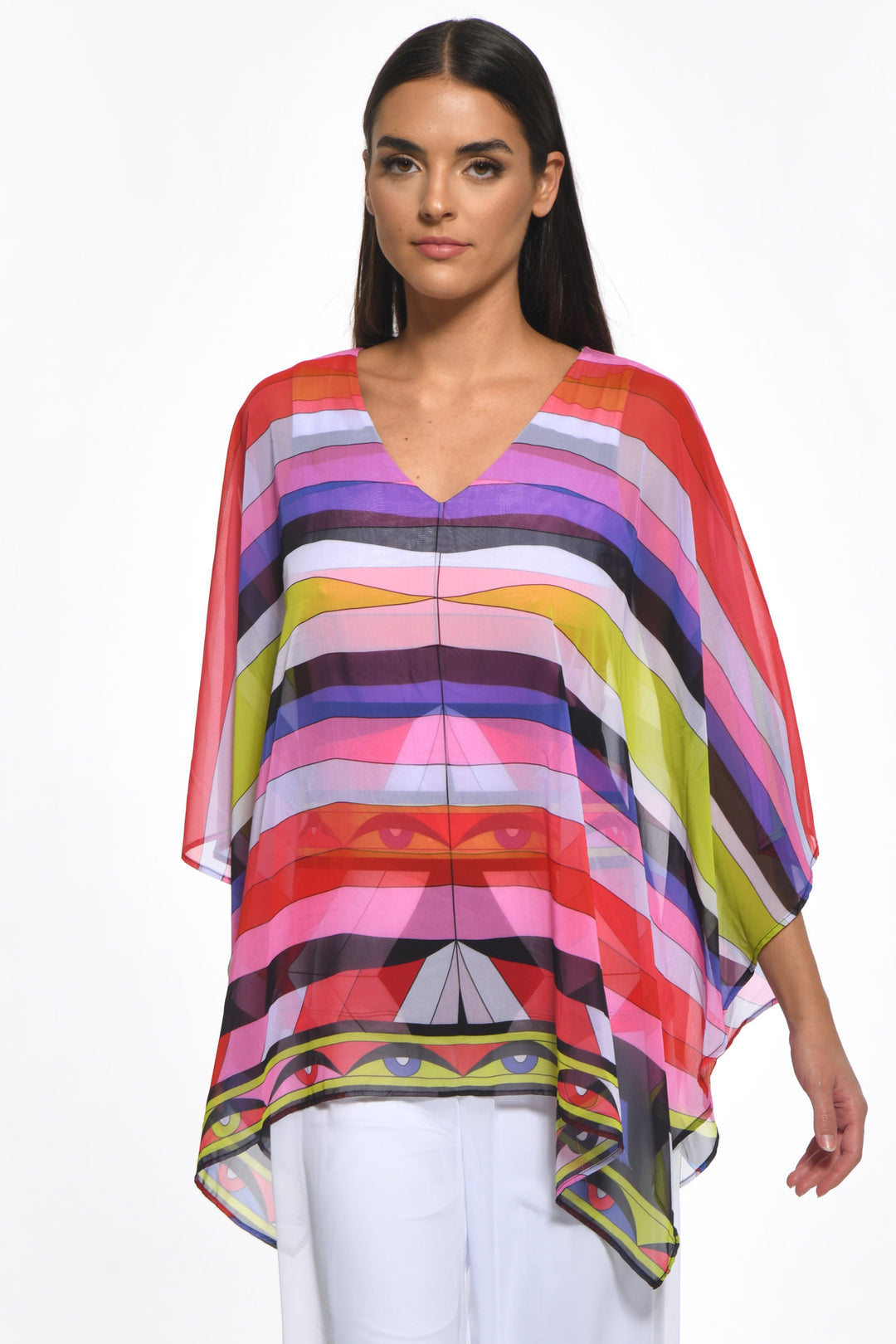 Sofia V Neck Sheer Luxe Top