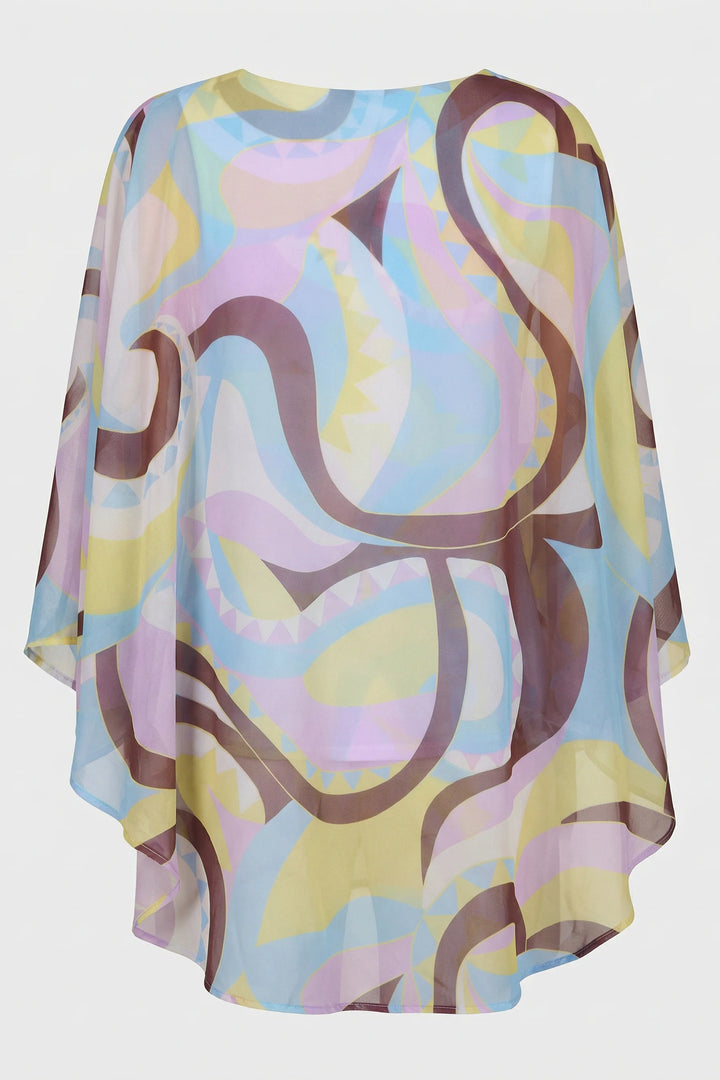 Irma Sheer V Neck Relaxed Blouse