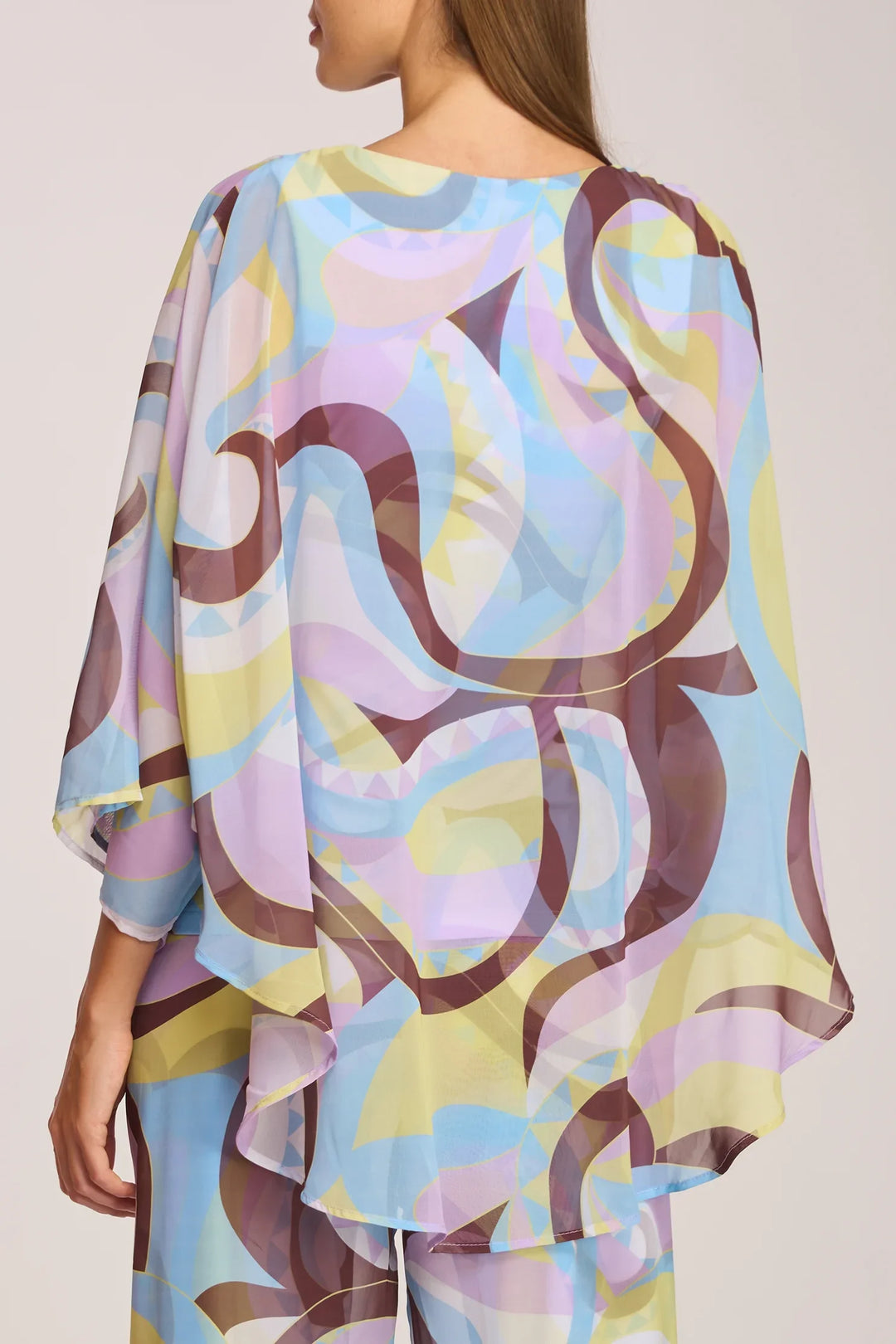 Irma Sheer V Neck Relaxed Blouse