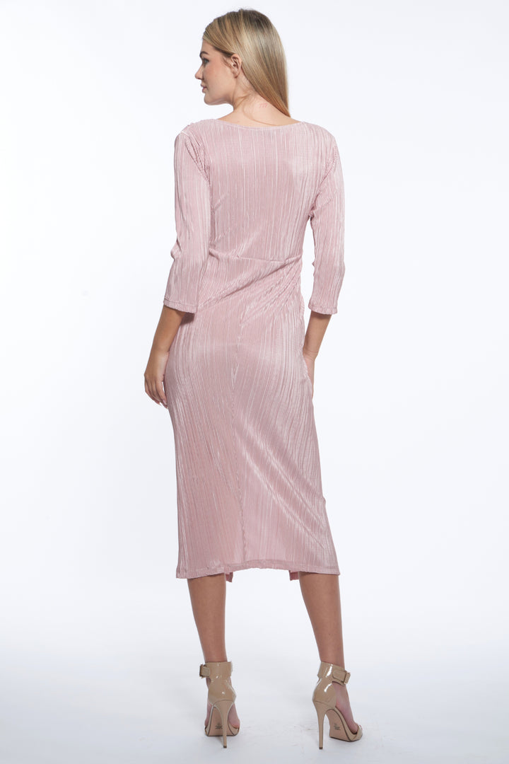 Keller Plissé Midi Dress