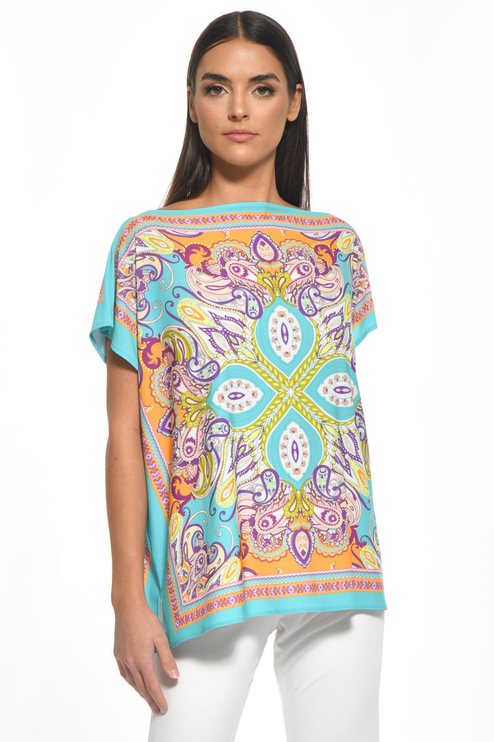 Rina Relaxed Boatneck Signature Tee