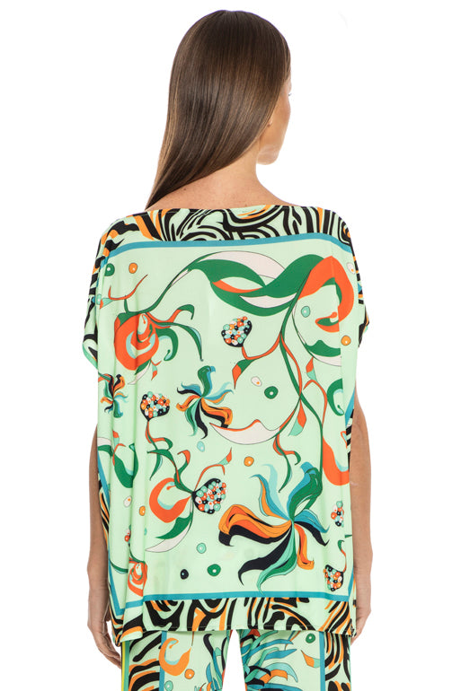 Rina Relaxed Boatneck Signature Tee