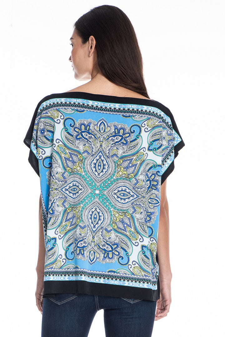 Rina Relaxed Boatneck Signature Tee