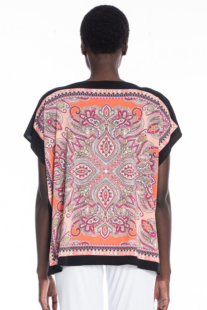 Rina Relaxed Boatneck Signature Tee