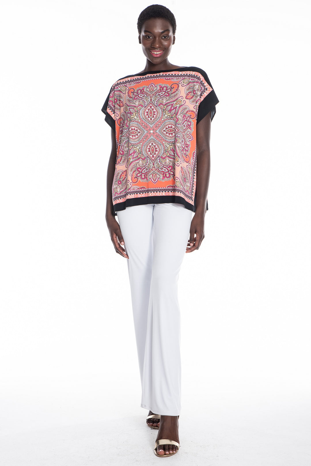 Rina Relaxed Boatneck Signature Tee