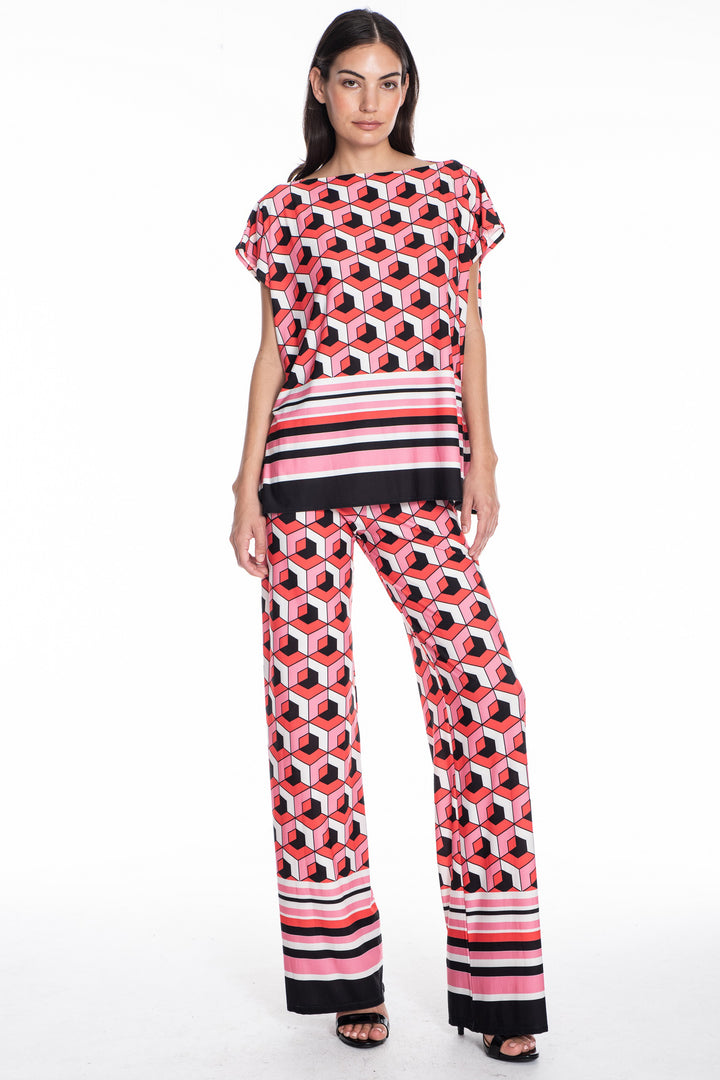 Rina Relaxed Boatneck Signature Tee