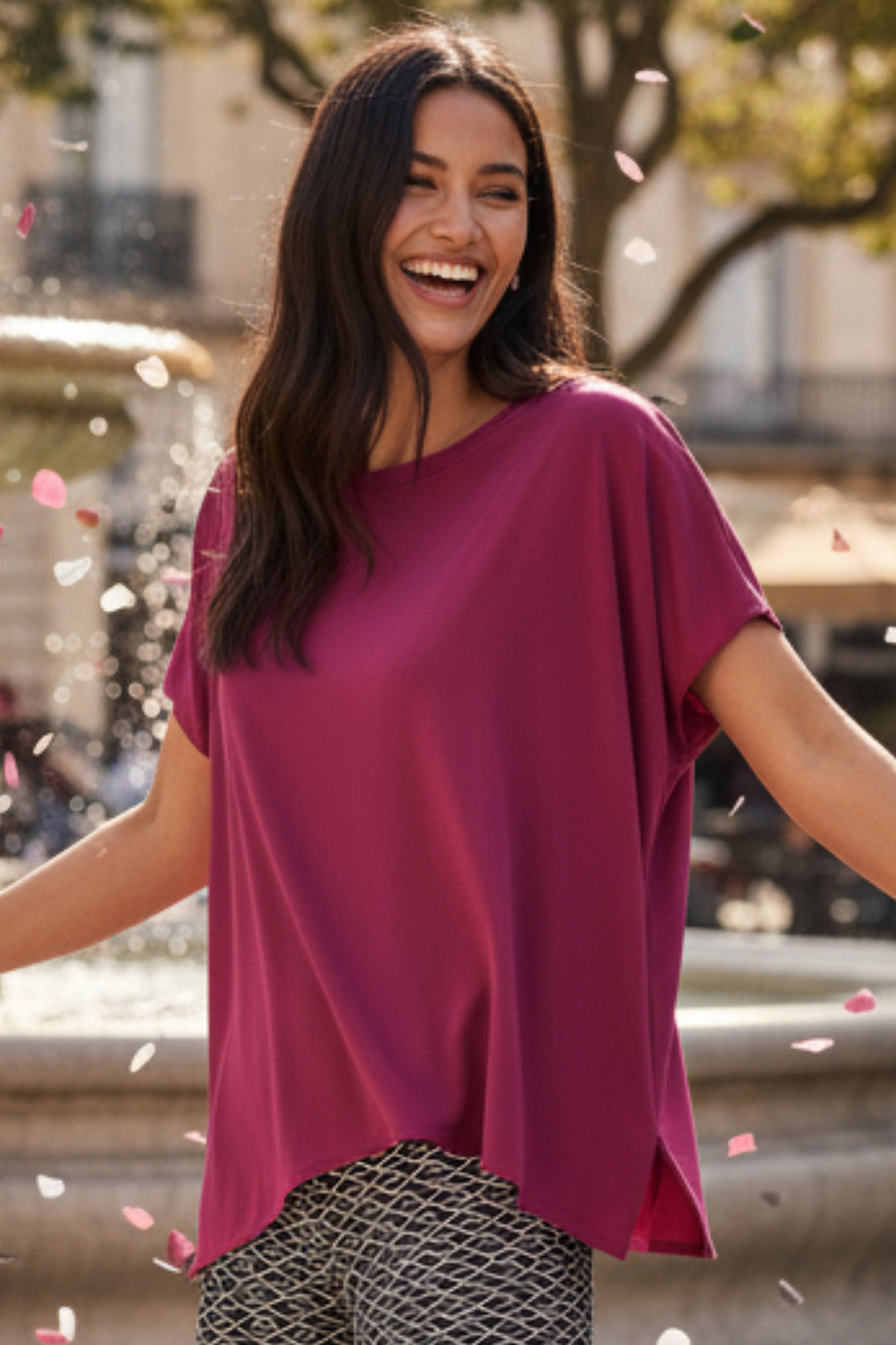 Rina Relaxed Boatneck Tee