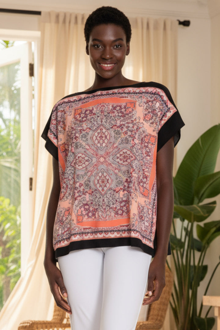 Rina Relaxed Boatneck Signature Tee