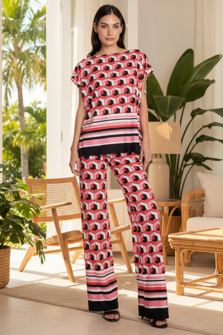 Rina Relaxed Boatneck Signature Tee