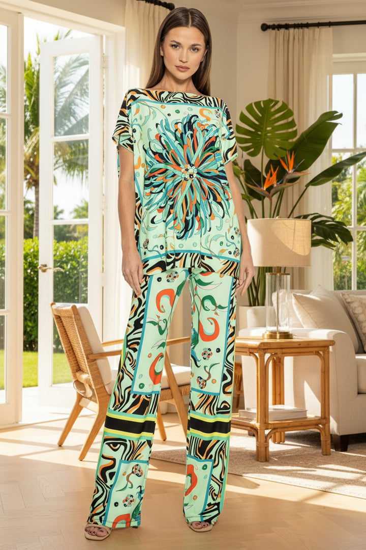 Rina Relaxed Boatneck Signature Tee