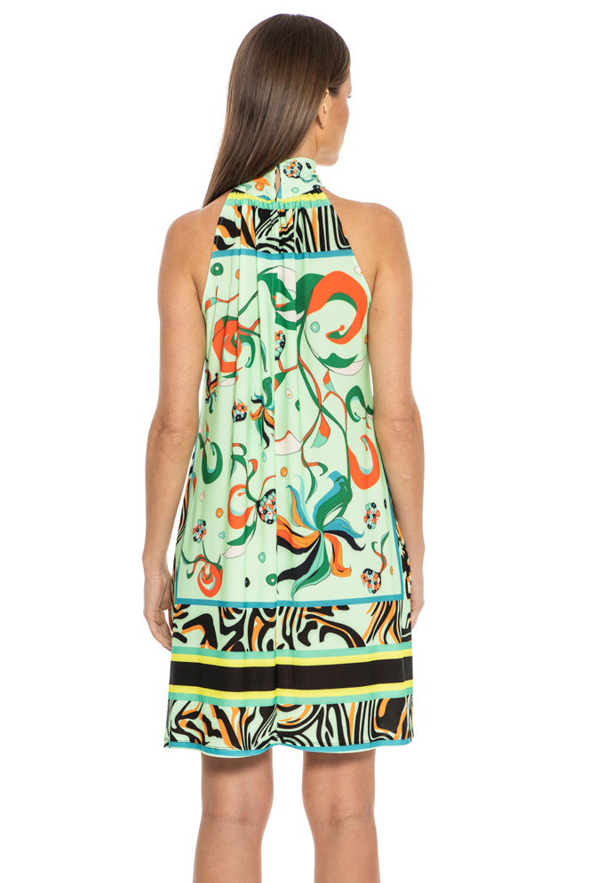 Mendez Sleeveless Mock Neck Dress