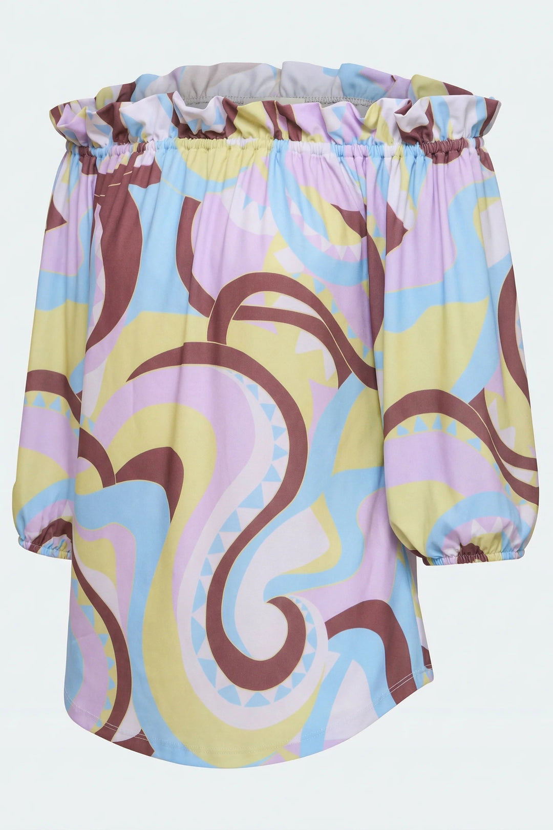 Wilson Ruffled Edge Off The Shoulder Luxe Top