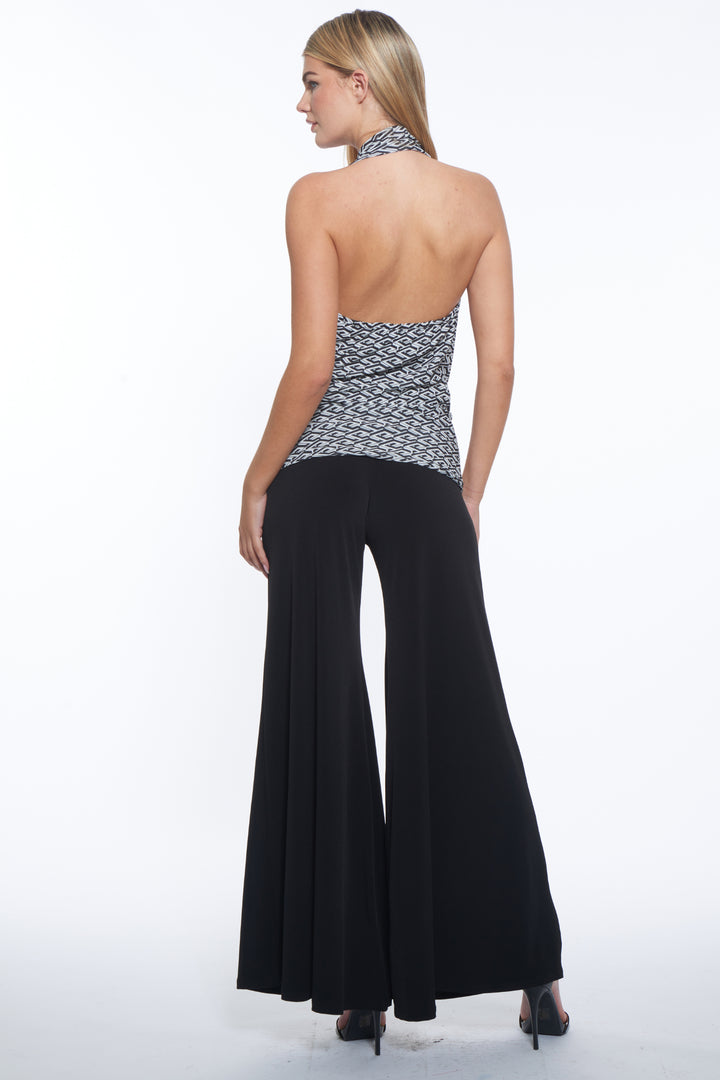 Foster Signature Logo Drape Neck Top