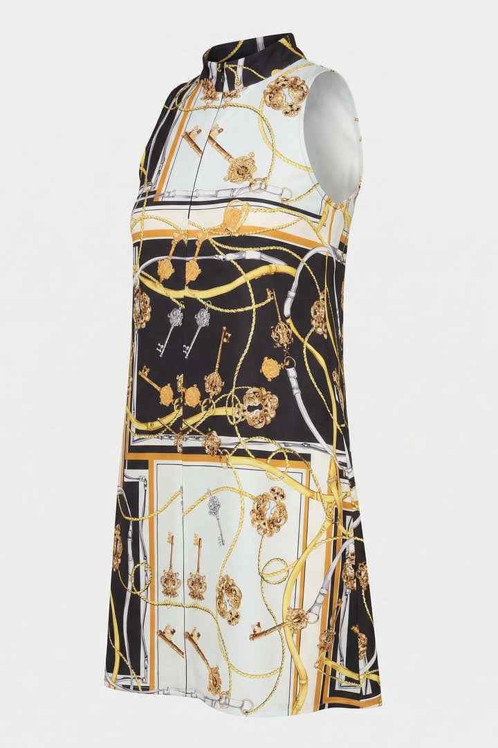West Dress Inca Print sleeveless dress ghost image front view