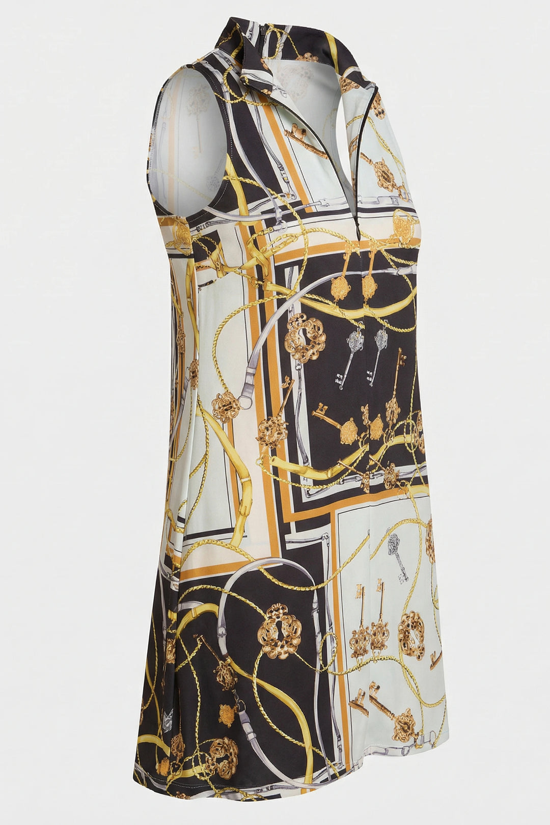 West Dress Inca Print sleeveless dress ghost image side view