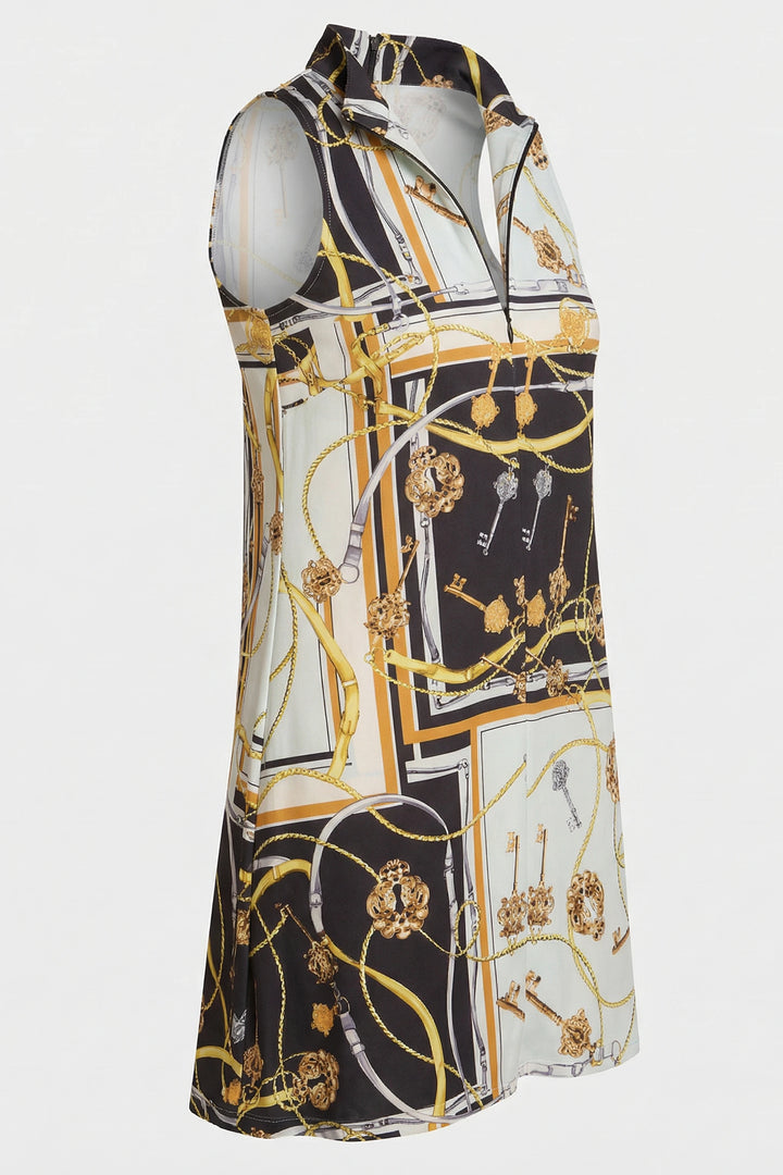 West Dress Inca Print sleeveless dress ghost image side view