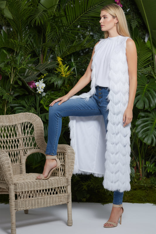 Eyelashes Midi Vest