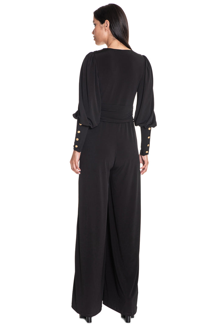 Carrie Signature V-Neck Wide Leg Jumpsuit