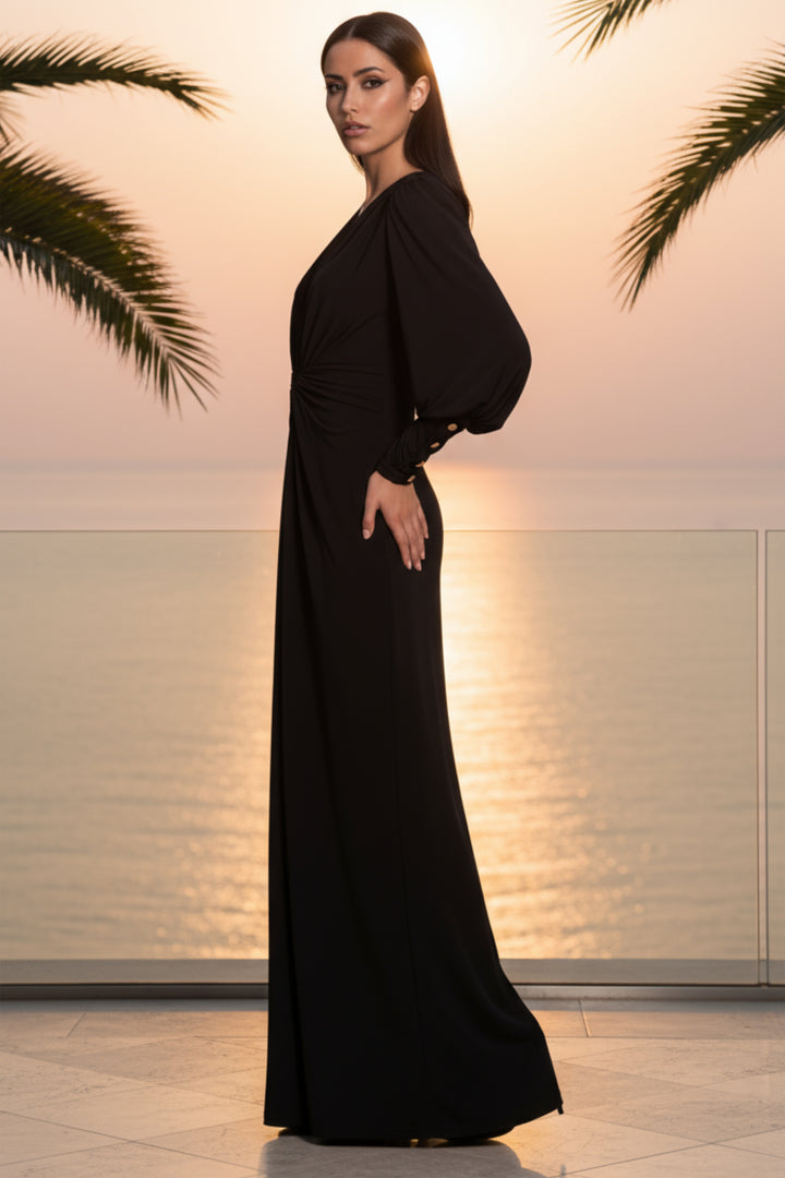 Carrie Signature V-Neck Wide Leg Jumpsuit