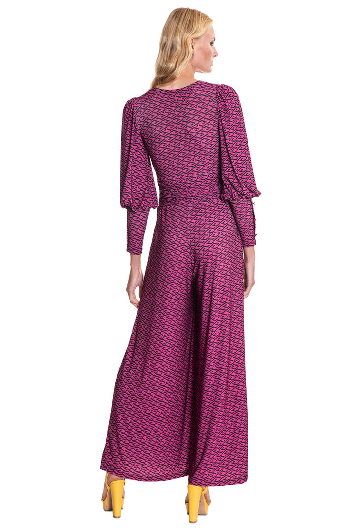 Carrie Signature V-Neck Wide Leg Jumpsuit