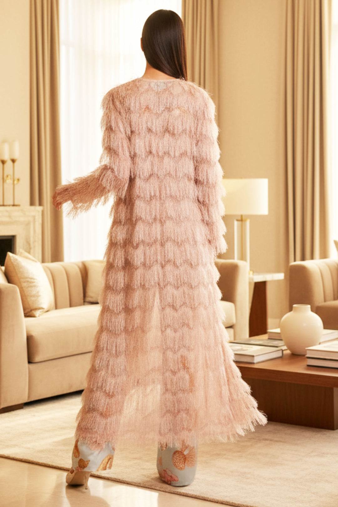 Eyelashes Midi Duster | Julian Chang