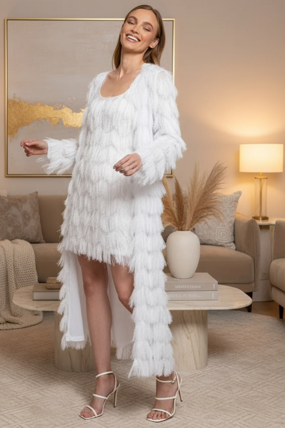 Eyelashes Midi Duster | Julian Chang