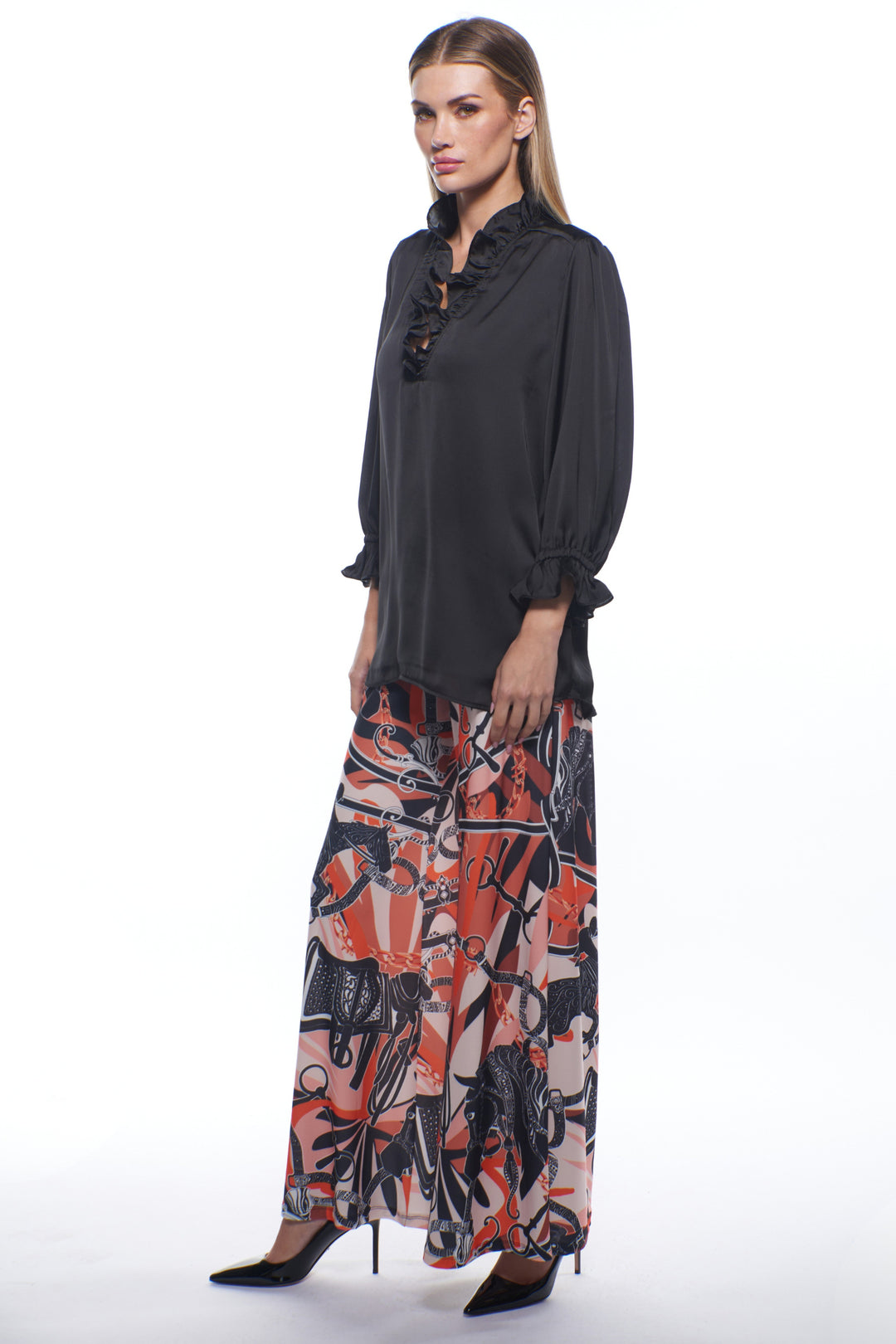 Tara Wide Leg Luxury Pants