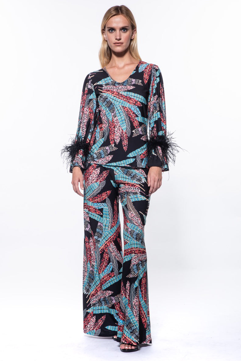 Tara Wide Leg Luxury Pants