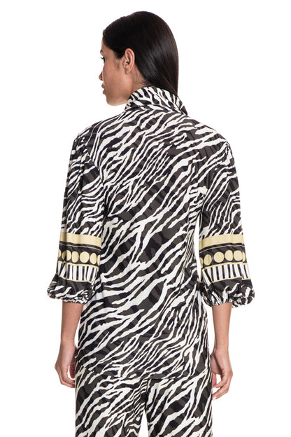 Heidi Button Down Top Puff Sleeve Top