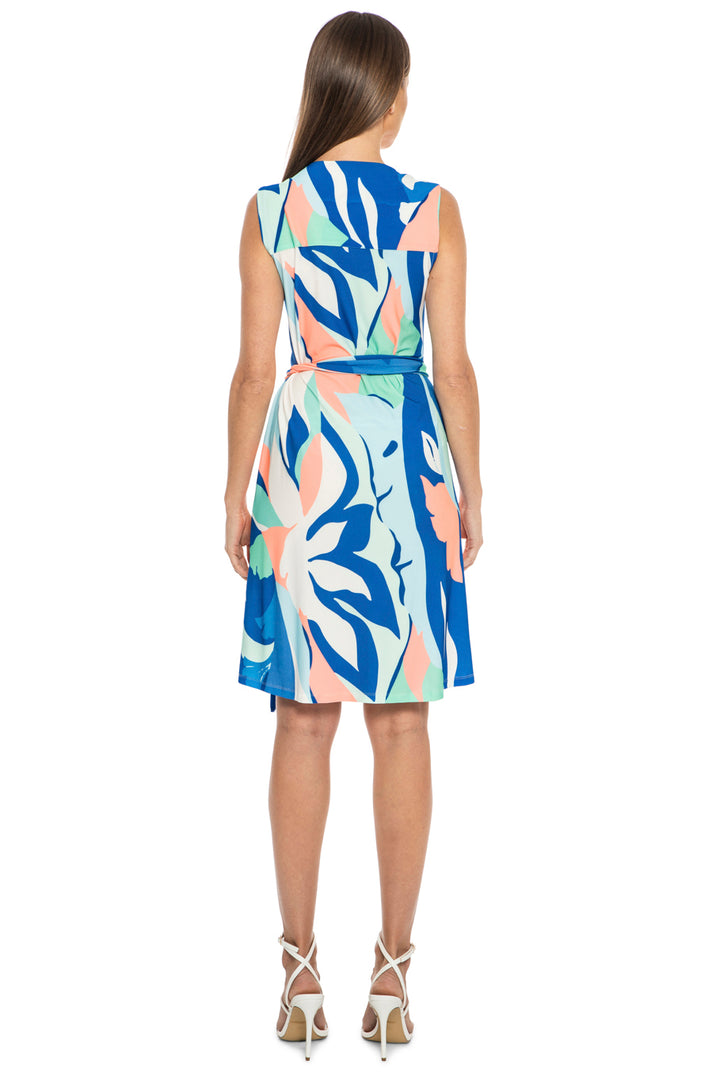 Mollie Sleeveless V Neck Mini Dress