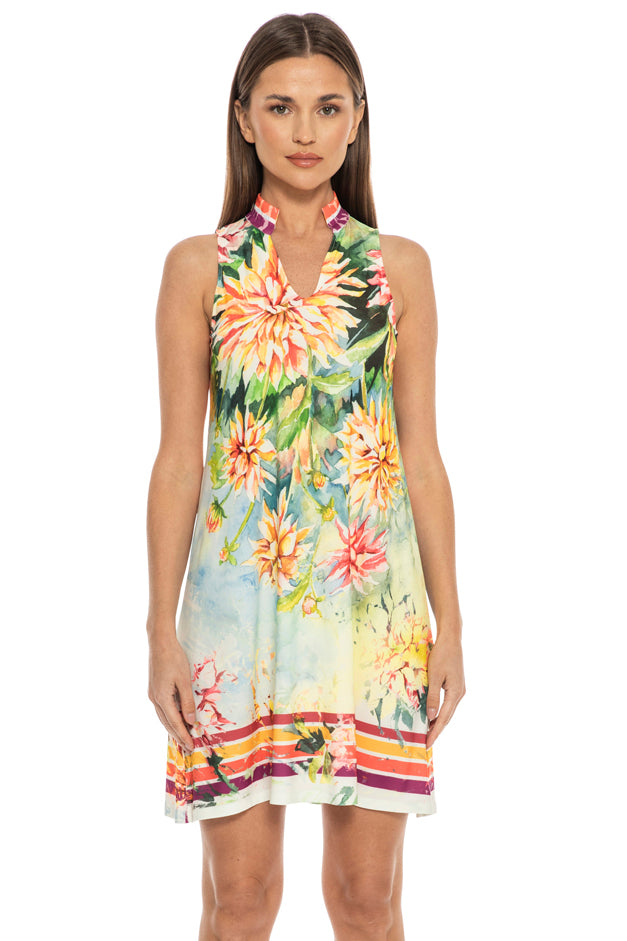 Dany Sleeveless V-Neck Mini Dress