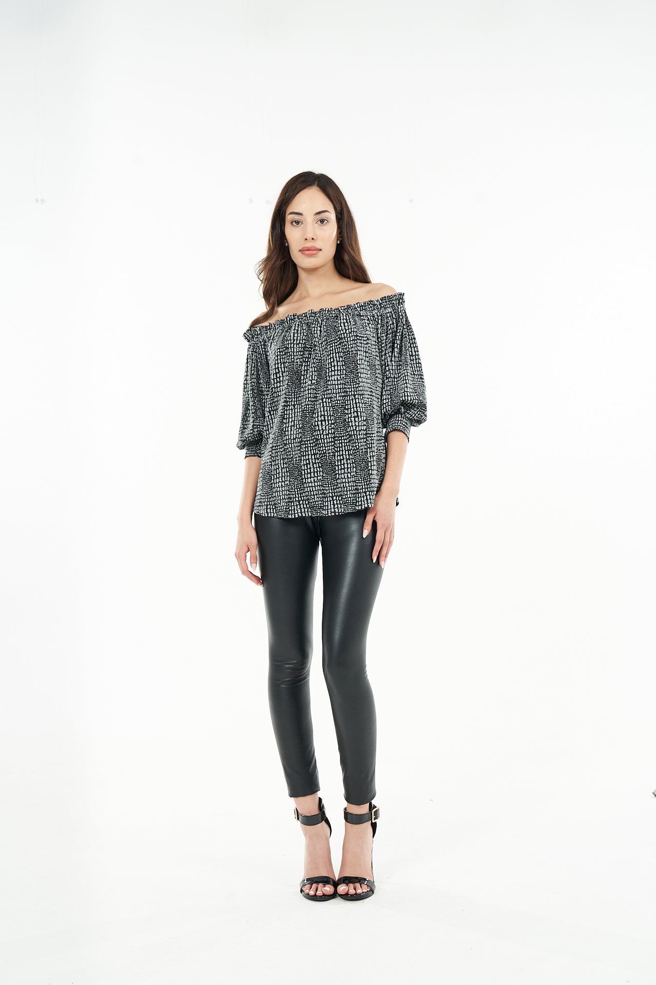 Gaby Top - Silver Snake