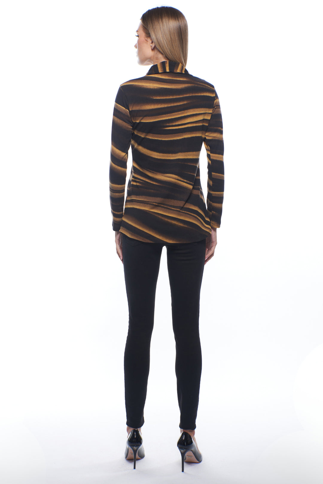 Anderson Collared V-Neck Drift Top