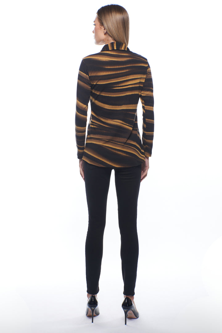 Anderson Collared V-Neck Drift Top