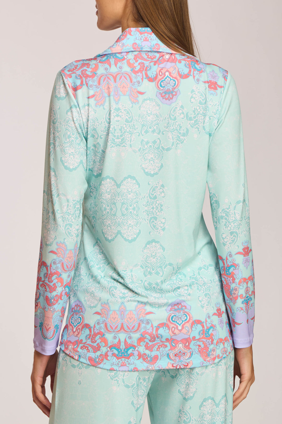 Anderson Collared V-Neck Statement Top